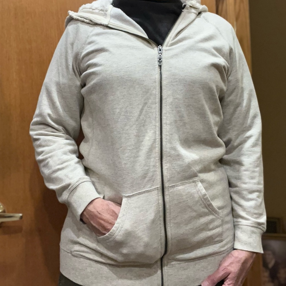Maurices Gray Hooded Jacket with Full-Length Zipper
